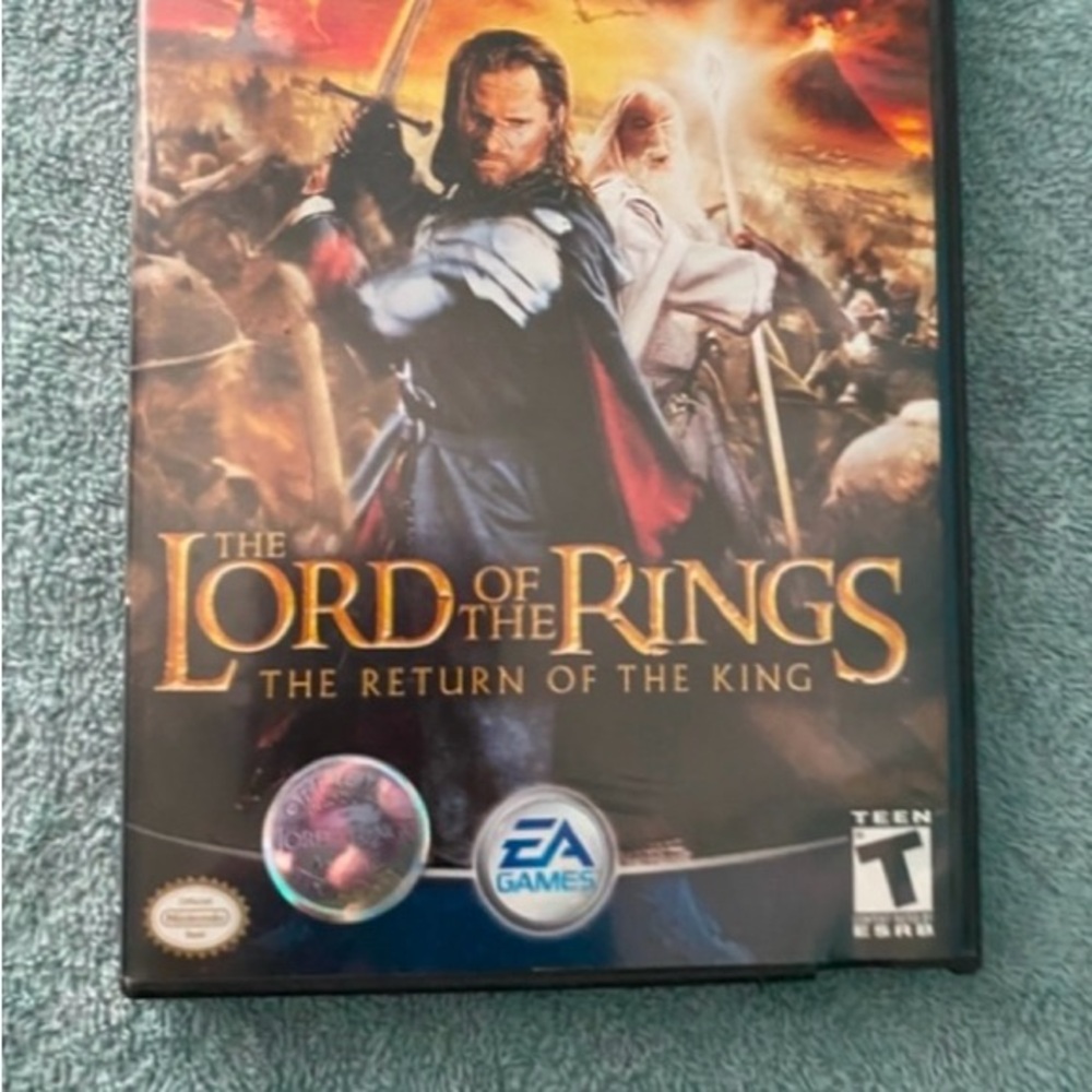 The Lord of the Rings The Return of the King Black Video Game for Nintendo